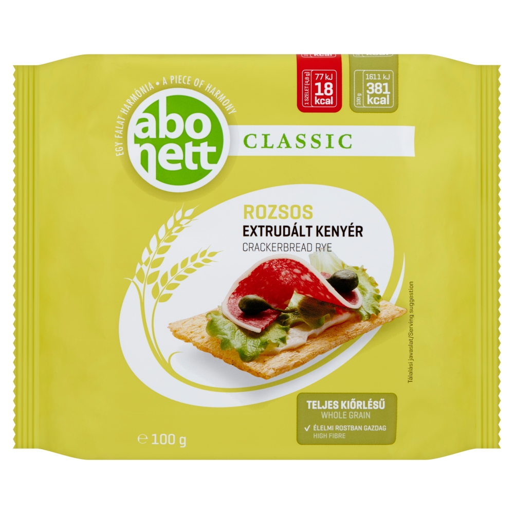 Abonett extrudált kenyér, rozsos